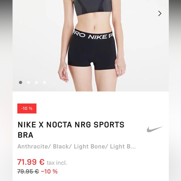 Nike x Drake sport bra, size XS, NWOT - Picture 7 of 7